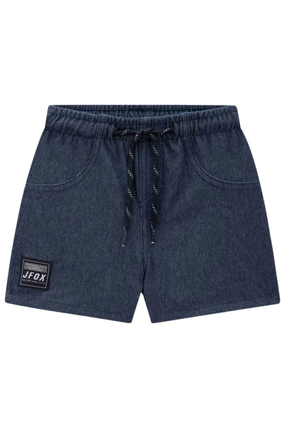 Conjunto Teen Menino de Camisa Polo em Suedine e Bermuda em Cotton Jeans com Elastano 81777 Johnny Fox
