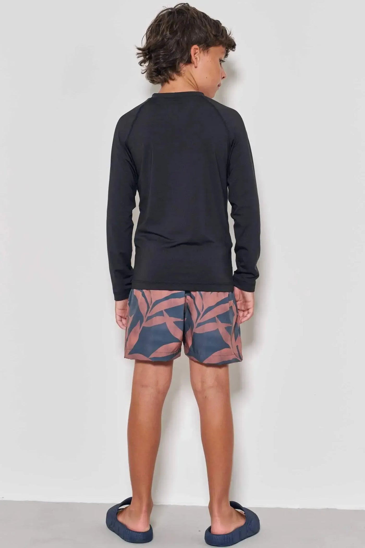 Conjunto de Camiseta em Malha Uv Dry com Proteção UV50+ e Bermuda em Nylon com Elastano 88626 Johnny Fox Teen Menino