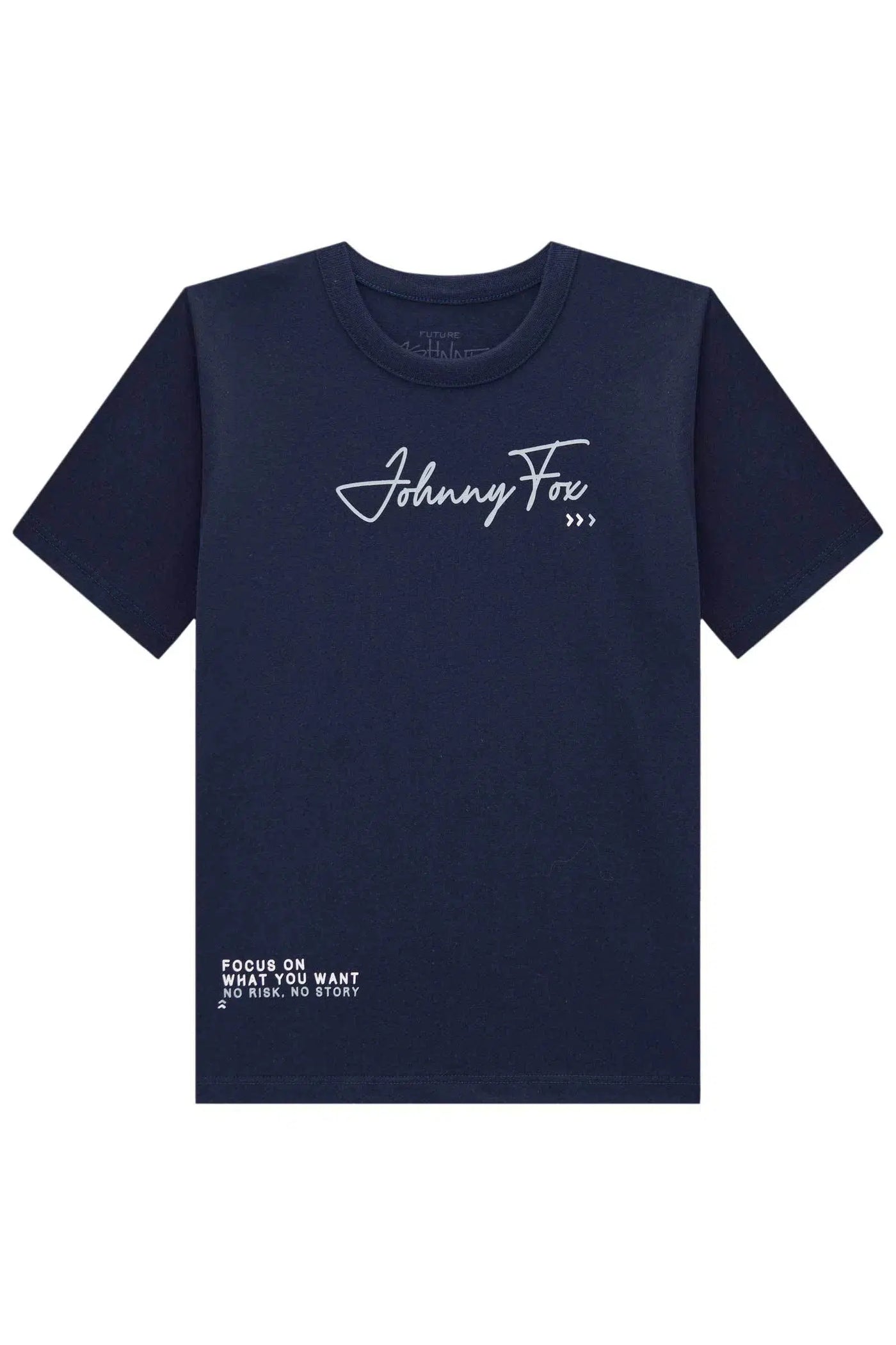 Conjunto Teen Menino de Camiseta em Meia Malha e Bermuda em Sarja Ônix com Elastano 82134 Johnny Fox