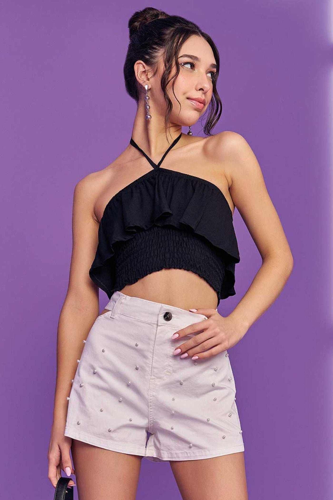 Cropped em Tecido Kalix 75678 Lilimoon