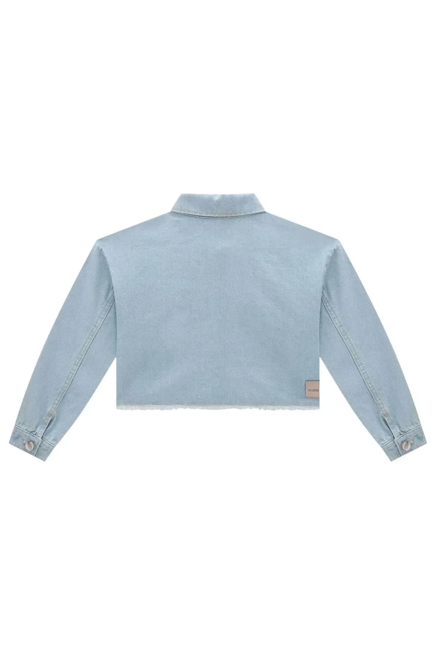 Jaqueta Baggy Cropped em Jeans 80130 Vic&Vicky Teen Menina
