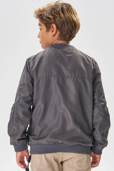 Jaqueta Bomber em Nylon Aspen 80465 Johnny Fox Teen Menino