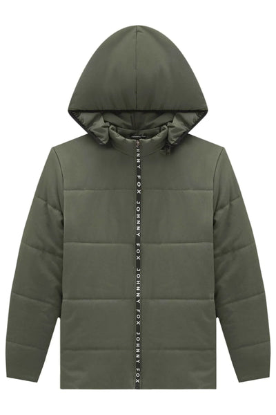 Jaqueta Puffer com Capuz Removível em Nylon Ergonômic com Elastano 80074 Johnny Fox Teen Menino