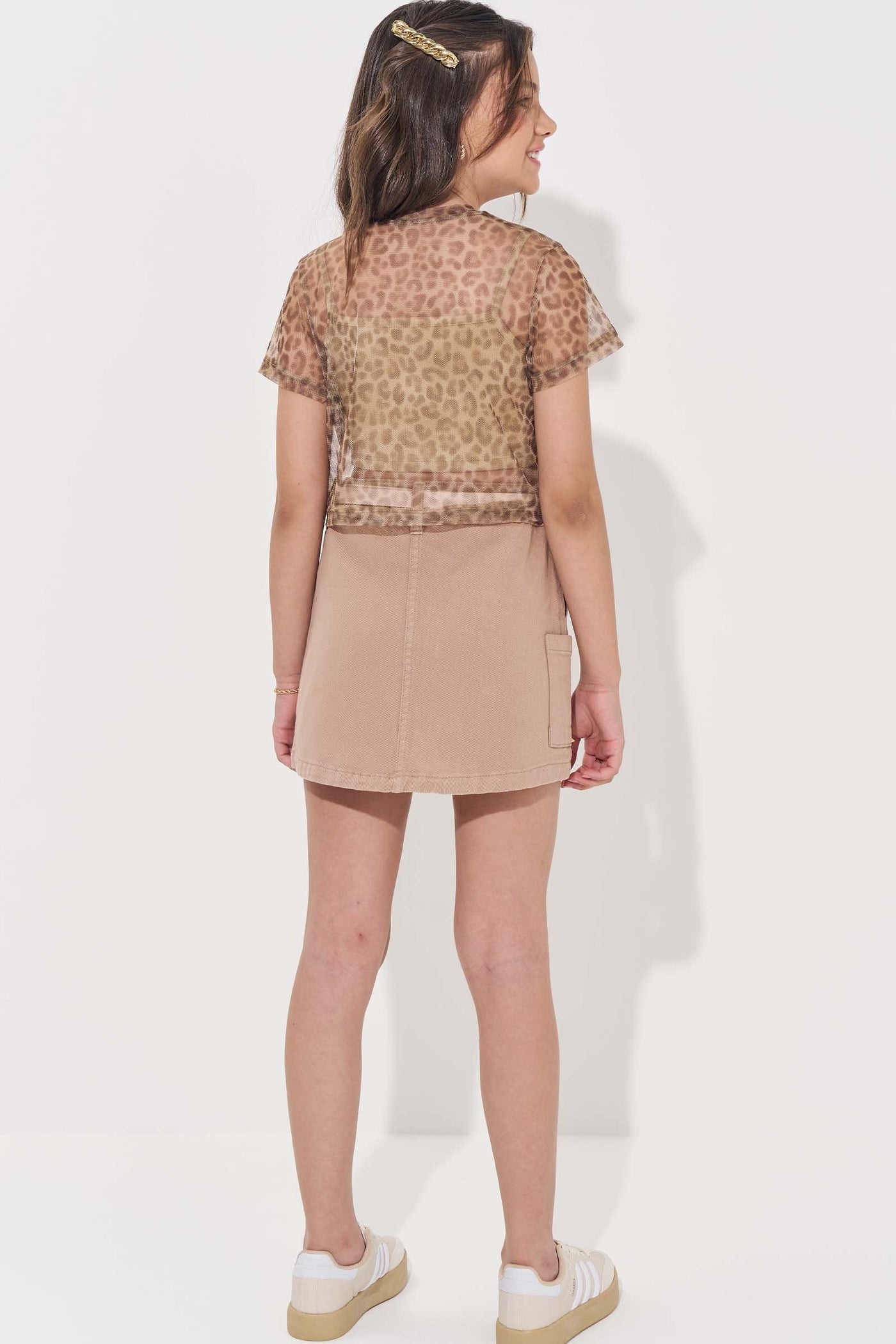 Saia em Sarja com Elastano 83004 Vic&Vicky Teen Menina