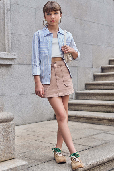 Saia em Sarja com Elastano 83004 Vic&Vicky Teen Menina