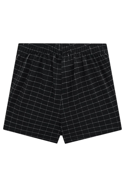 Short Saia em Malha Grid de Viscose 79593 Vic&Vicky Teen Menina