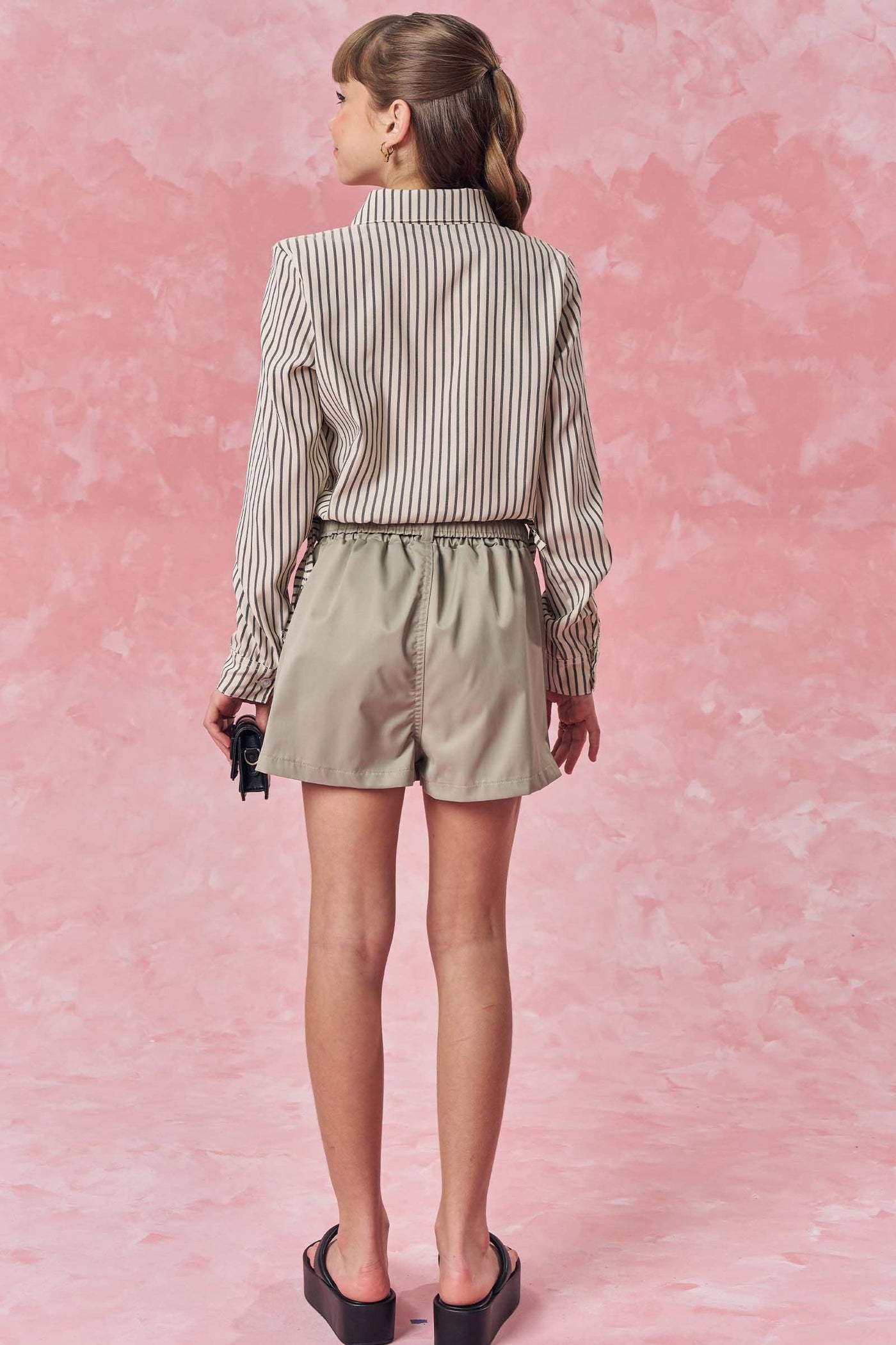 Short Saia em Nylon Alfaiataria 83022 Vic&Vicky Teen Menina