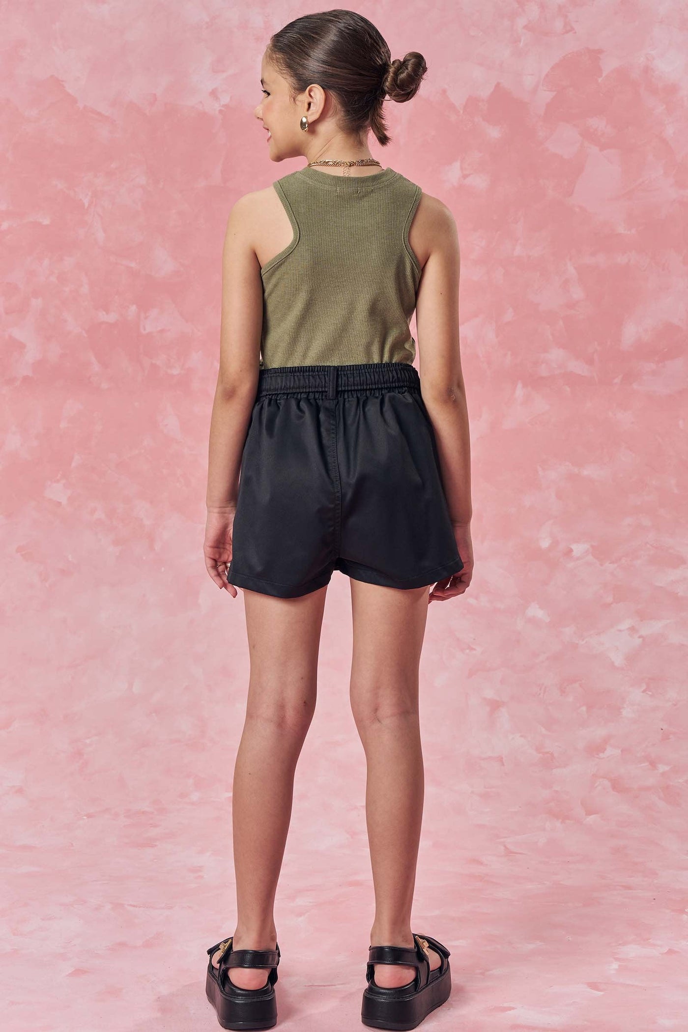 Short Saia em Nylon Alfaiataria 83022 Vic&Vicky Teen Menina