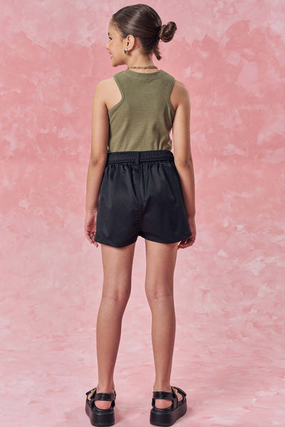 Short Saia em Nylon Alfaiataria 83022 Vic&Vicky Teen Menina