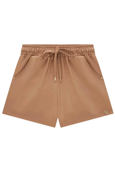 Shorts em Couro Sintético 82633 Vic&Vicky Teen Menina