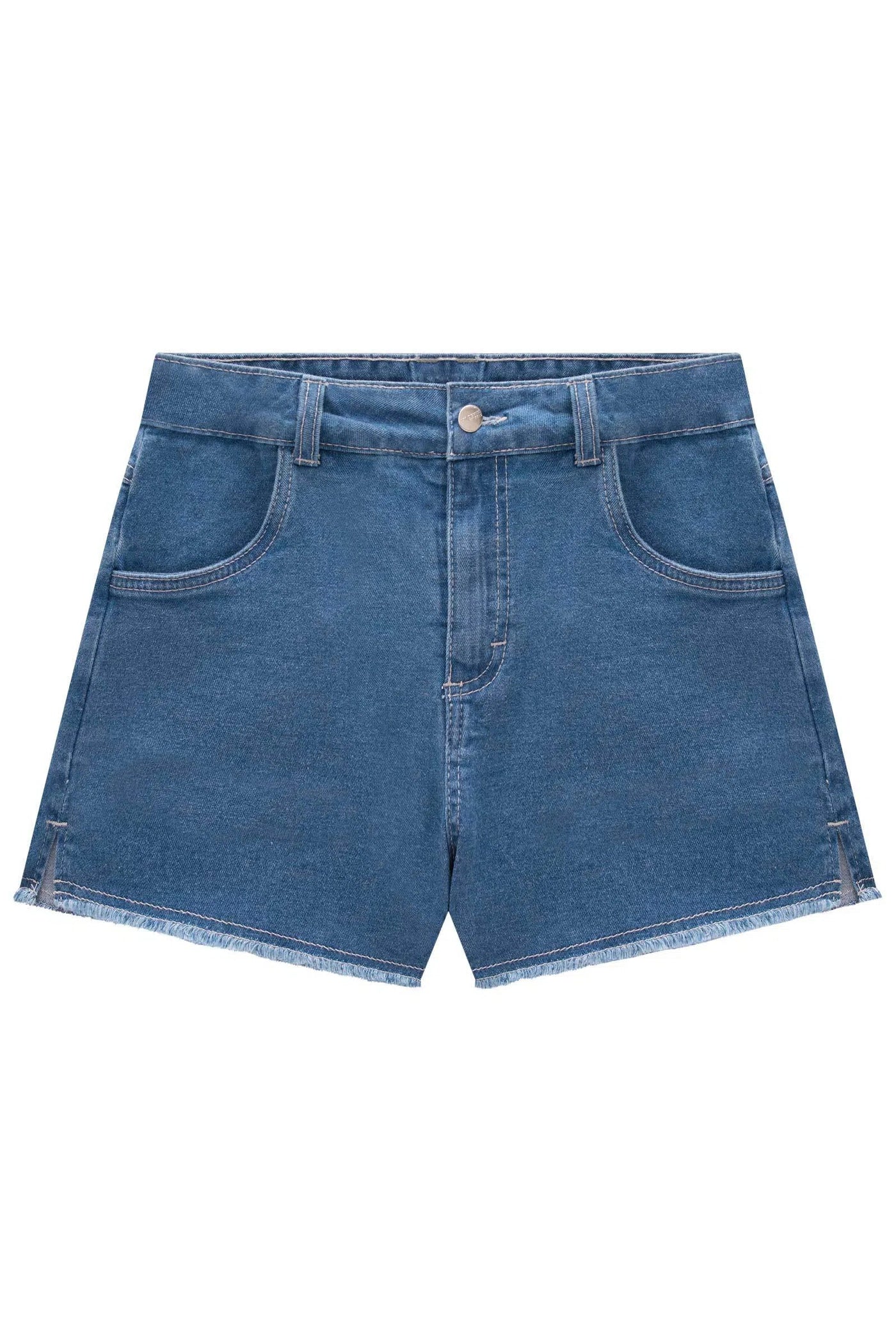 Shorts em Jeans com Elastano 79678 Lilimoon Teen Menina