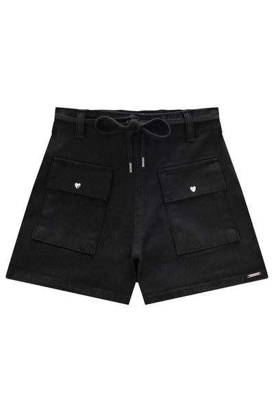 Shorts em Sarja com Elastano 79692 Lilimoon Teen Menina