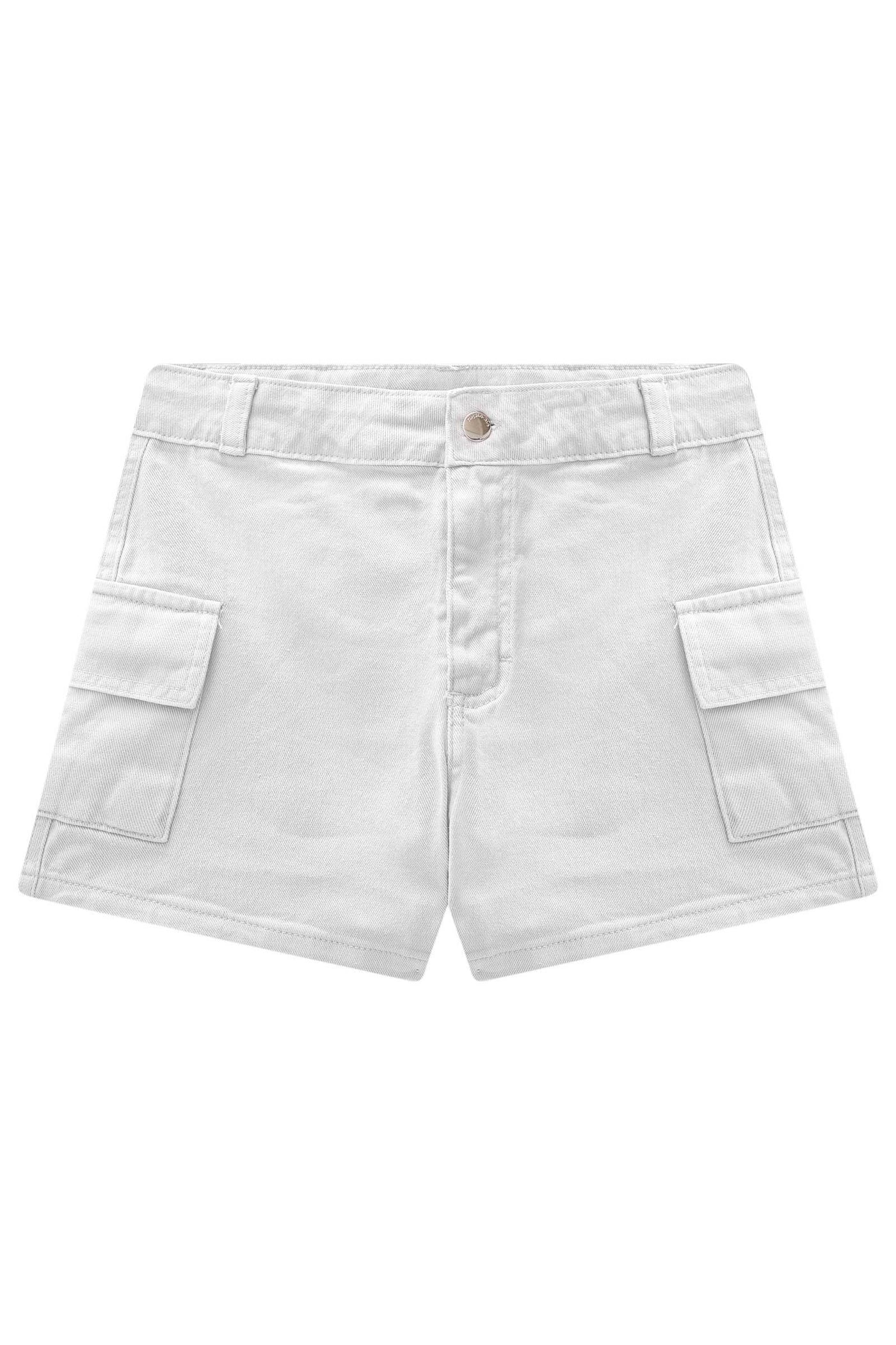 Shorts em Sarja com Elastano 82902 Vic&Vicky Teen Menina