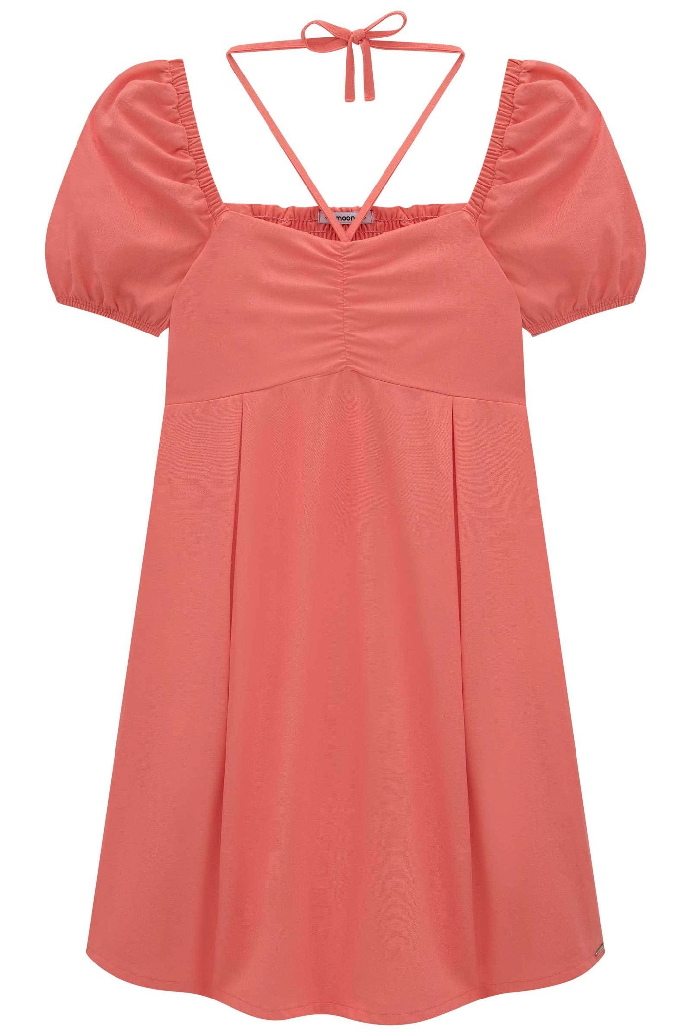 Vestido Curto em Viscose Linho 75124 Lilimoon