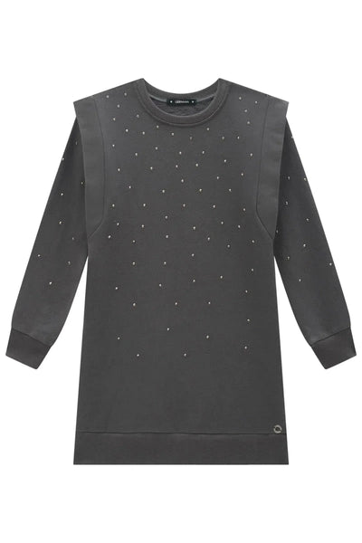 Vestido em Moletom com Pelúcia 80705 Lilimoon Teen Menina